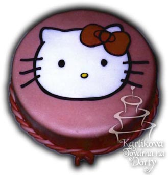 Dětské dorty – dort kitty d23