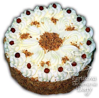 Máslové dorty – dort oříškový m02