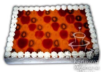 Ovocné dorty – dort obdélník velký o12