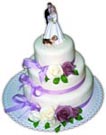 Svatební dorty – třípatrový dort s07