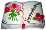 Svatební dorty - Otevřená kniha dort s01